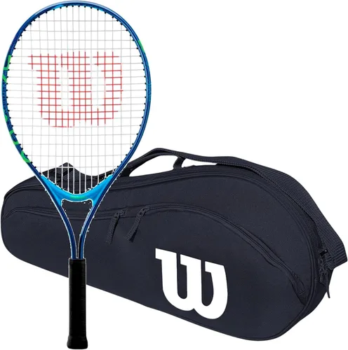 Miniatura 10 de Wilson US Open Junior Raqueta de tenis incluida con una bolsa de tenis Advantage – Juego de iniciación perfecto para niños de 3 a 10 años
