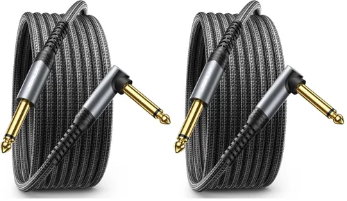 Miniatura 9 de JSAUX Cable de Guitarra de 10 pies, Cable de Amplificador para Guitarra Eléctrica/Mandolina/Bajo, Cable de Instrumento de Audio Profesional