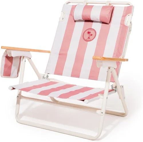 Miniatura 9 de Business & Pleasure Co. Silla de playa Margaritaville Manana con mochila, reclinable, plana, ligera y portátil, bolsillo enfriador aislado