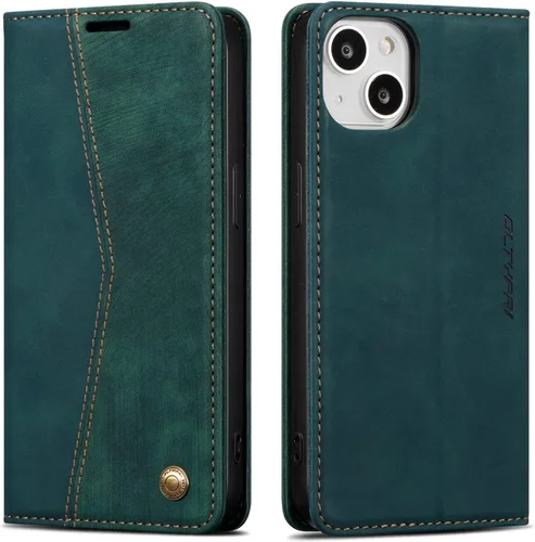 Miniatura 10 de QLTYPRI Para iPhone Air Case Wallet Con Tarjetero, Vintage PU Cuero Kickstand Cierre Magnético A Prueba De Golpes Folio Libro Funda Para IPhone 17