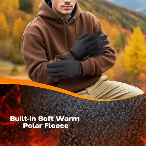 Miniatura 2 de Sukeen Guantes de invierno para hombres y mujeres, para pantalla táctil, antideslizantes, ligeros, para clima frío, guantes cálidos para correr