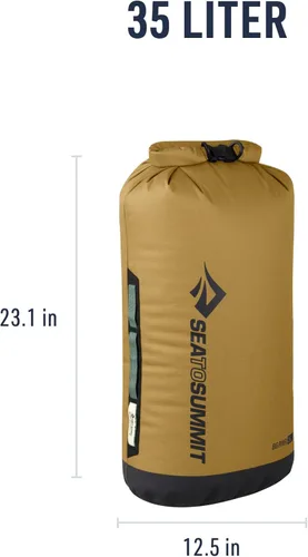Miniatura 6 de Sea to Summit Big River - Bolsa seca resistente, 35 litros, color marrón dorado