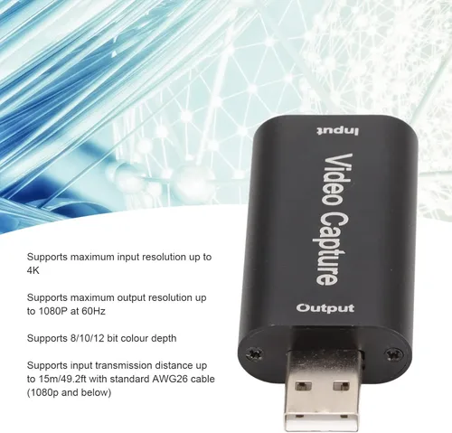 Miniatura 3 de VBESTLIFE Tarjeta de captura de video 4K, dispositivo de captura de video USB, tarjeta de captura de juegos de tarjeta Cam Link, adaptador