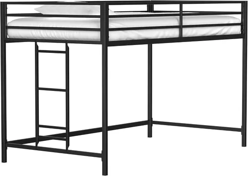 Miniatura 10 de Cama baja de tamaño individual para niños, cama alta para niños, tamaño individual, marco de cama de metal para niños y niñas, cama baja junior