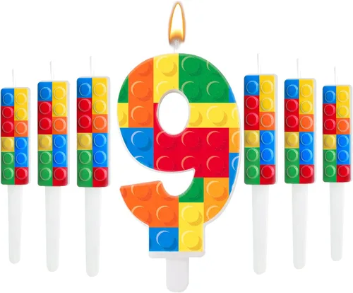 Miniatura 38 de 13 piezas de velas temáticas de coches de carreras para cumpleaños en negro y blanco con número de carrera 1 a cuadros, velas para tarta de coche