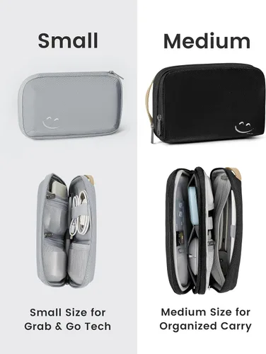 Miniatura 8 de Travelkin - Organizador de cables de viaje, organizador electrónico, bolsa organizadora de cables para cables, cargadores de teléfono, tarjeta SD