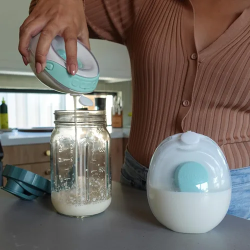 Miniatura 5 de Willow Go - Recipientes de leche reutilizables de 5 onzas con protector contra salpicaduras, para usar con el extractor de leche manos libres Willow