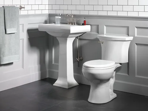 Miniatura 2 de Delta Faucet Cassidy - Grifo de baño central de níquel cepillado, montaje de drenaje de metal, acero inoxidable 2597LF-SSMPU, 5.41 x 6.59 x 5.41