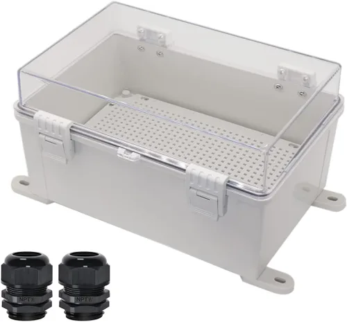 Miniatura 14 de Zulkit Caja de conexiones ABS de plástico a prueba de polvo e impermeable IP65 Cajas eléctricas universales con carcasa de proyecto para exteriores