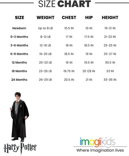 Miniatura 7 de Harry Potter Hogwarts - Conjunto de traje de 3 piezas para bebé conjunto de pantalones y sombrero