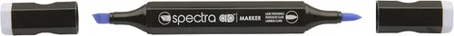 Miniatura 8 de AD Marker Chartpak Spectra, Tri-Nib y cepillo de doble punta, azul horizonte, 1 cada uno (S015AD)