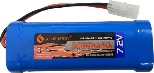 Miniatura 3 de Batería NiMH de 7.2V 3800mAh de 6 celdas para autos RC Hobby Batería con conector Tamiya para automóvil, camión, camión, camión, tanque de buggy