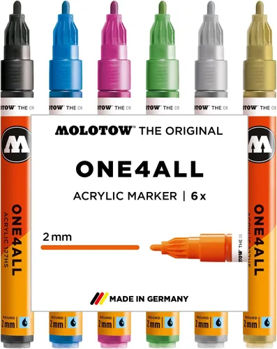 Miniatura 19 de Molotow ONE4ALL - Juego de rotuladores de pintura acrílica 10 colores básicos #1