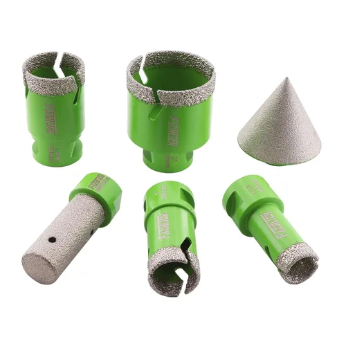Miniatura 34 de Broca de núcleo de diamante - Sierra de agujero para azulejos de 5" 127mm Broca de núcleo de granito para azulejos de porcelana Granito Mármol