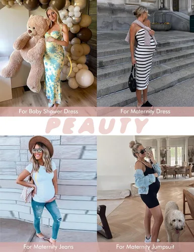 Miniatura 2 de Ropa moldeadora de maternidad de alta calidad "Baby Bump", ropa interior de embarazo de cintura alta a medio muslo que evita rozaduras, soporte