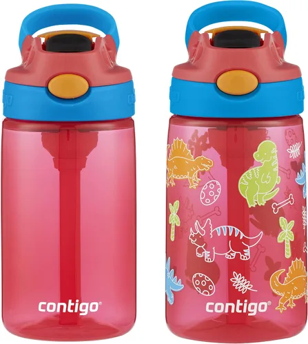 Miniatura 19 de Contigo Botella de agua con pajita para niños con tapa AUTOSPOUT de 20 onzas, arándano Azul (Arándano)