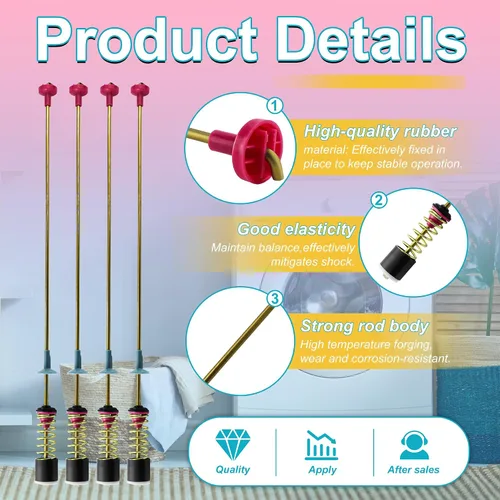 Miniatura 4 de Varillas de suspensión de arandela DC97-16350U DC97-16350T mejoradas para SAMSUNG WA50R5200AW/US, WA50R5400AV/US WA50R5400AW/US WA45T3200AW/A4