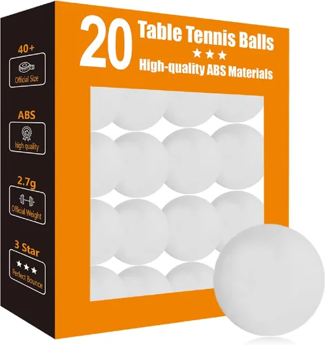 Miniatura 12 de Pelotas de Ping Pong de 3 Estrellas - Tenis de Mesa ABS de Alto Rendimiento para Entrenamiento, Juego