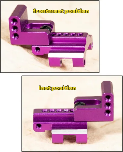 Miniatura 5 de Montaje de eslabones superiores del braguero del eje trasero para coche SCX24 AX24 RC, ajuste de múltiples posiciones, pieza de actualización