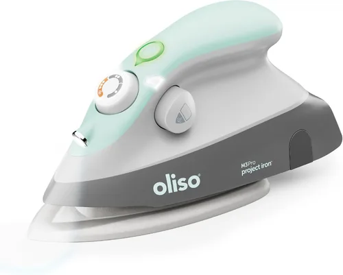 Miniatura 2 de Oliso M3Pro Project - Plancha de vapor con solemate (aguamarina) + bolsa de transporte Oliso para mini planchas + cubierta de tabla de planchar