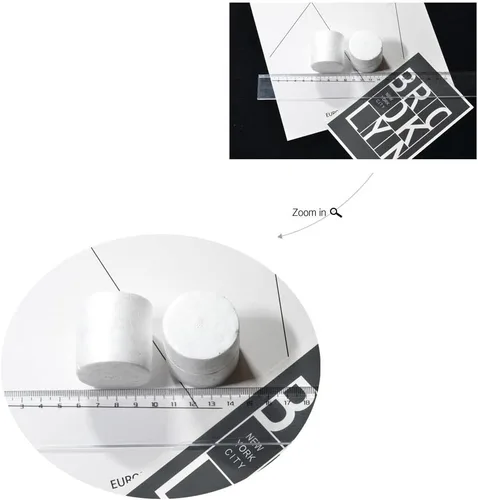 Miniatura 2 de 10 piezas de material de espuma con forma de cilindro para niños, juguetes hechos a mano, manualidades, 1.5x1.5 in