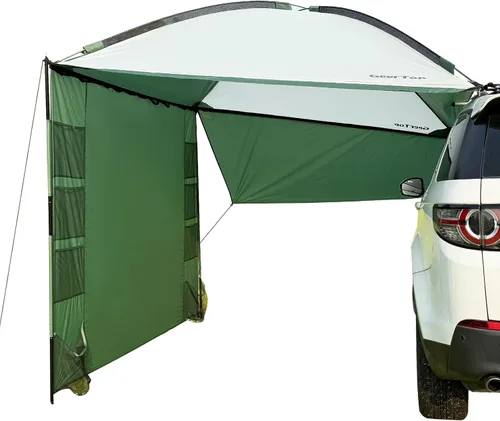 GEERTOP Tienda de campaña ligera para coche lateral para SUV, toldo para vehículo de camping, toldo para camioneta, toldo para coche para furgoneta,