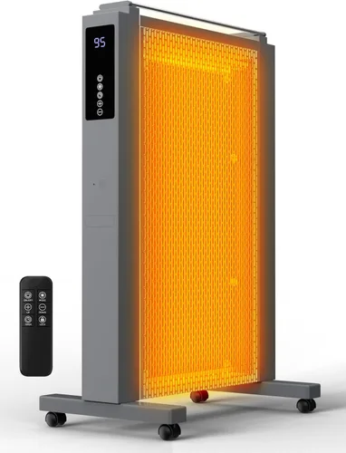 Uthfy Calentadores de espacio de 1500 W para uso en interiores, calentadores de convección de 35 pulgadas para uso en interiores, calefacción de 3