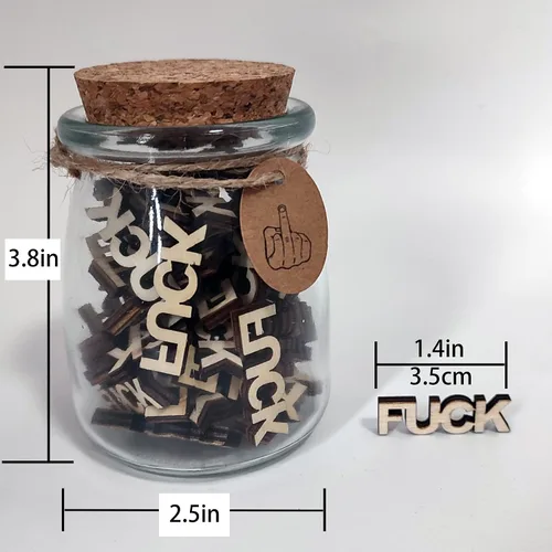 Miniatura 8 de Fuc ks to Give Jar - Regala un regalo de broma en una botella para cumpleaños, Navidad, ocasiones divertidas, amigo o aniversario (7 onzas)