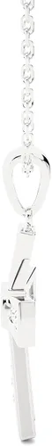 Miniatura 6 de Collar con colgante de cruz de diamante cultivado en laboratorio de 120-12 CT para mujer, cadena de plata de ley 925 de 16 pulgadas, regalo