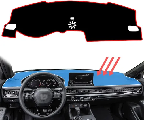 Miniatura 18 de Accesorios Interiores Personalizados para Honda 10th Civic 2016 2017 2018 2019 2020 2021 Cubierta de Tablero Alfombrilla Cubiertas de Tablero Reduce