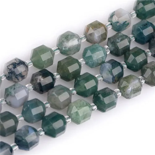 Miniatura 8 de JOE FOREMAN Cuentas de cristal facetadas a mano de ágata negra natural de 0.315 pulgadas (0.315 in), piedra de energía curativa para hacer joyas
