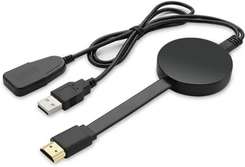 XTRONS Adaptador de pantalla inalámbrico 4K Airplay Miracast Dongle para TV, pantalla WiFi dongle inalámbrico HDMI Dongle receptor de TV Adaptador