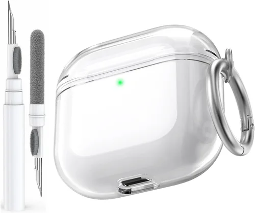 Miniatura 16 de AhaStyle Funda transparente para Airpods Pro 2 (2023/2022), fundas protectoras de TPU suave vienen con correa de mano compatible con Apple AirPods