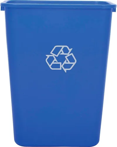 Miniatura 2 de Global Industrial Plástico Reciclaje Papelera, 41-1/4 Qt., Azul