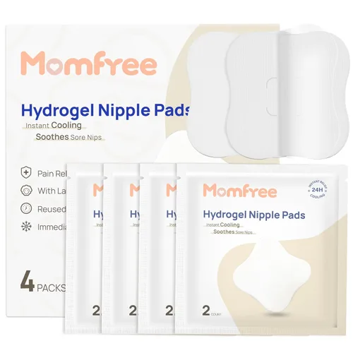 Almohadillas refrescantes para la lactancia: almohadilla de gel de hidrogel para alivio instantáneo de enfriamiento | Promueve la curación de los