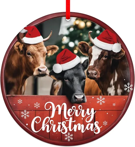 Miniatura 14 de FaCraft Marco de Fotos Navideño para Perro - Adornos Navideños 2025, Mejores Adornos para Perros para Decoraciones de Árbol de Navidad, Adornos