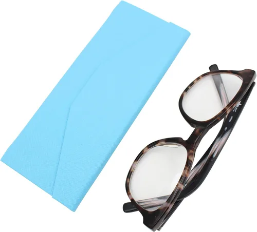 Miniatura 173 de Real Sic Funda para lentes de sol para hombres y mujeres, soporte magnético plegable para lentes de sol, inspirado en el color sólido