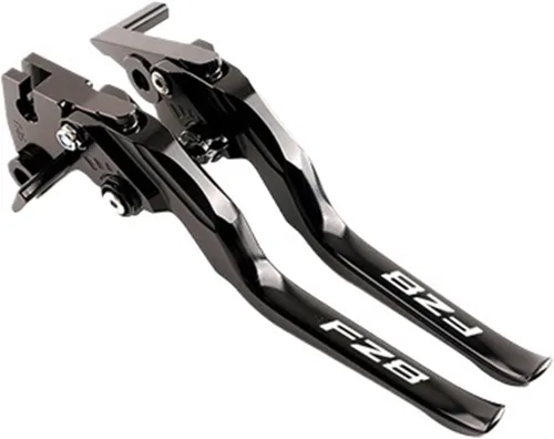 2025 New Brake Clutch Lever Motorcycle CNC Adjustable Brake Clutch Levers Compatible with Yamaha FZ8 FZ 8 Fz8 FAZER 2011-2015(Long Black)