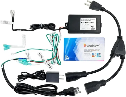 Miniatura 18 de Durablow TR2001 - Kit de control remoto de encendido y apagado para chimenea de gas con válvula Millivolt o módulo de encendido electrónico, caja