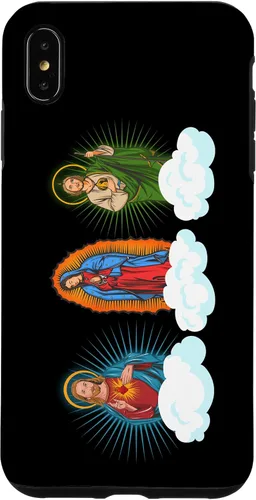 Miniatura 11 de iPhone 11 Pro Max Jesús, Virgen María y San Judas Tadeo En Nubes Caso