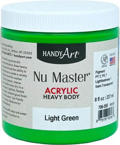 Miniatura 3 de Handy Art Nu Master - Pintura acrílica de cuerpo pesado, 16 onzas, color blanco titanio Titanio Blanco