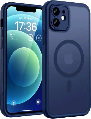 Miniatura 117 de TOCOL Funda magnética 3 en 1 para iPhone 14 Pro, mejorada [protección completa de cámara] con 2 protectores de pantalla, funda de grado militar Azul