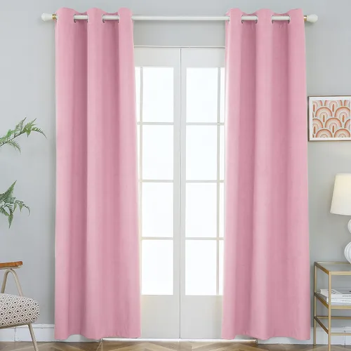 Miniatura 8 de FY FIBER HOUSE Cortinas cortas opacas completas, modernas con aislamiento térmico, cortinas pequeñas para ventana de dormitorio o sala de estar
