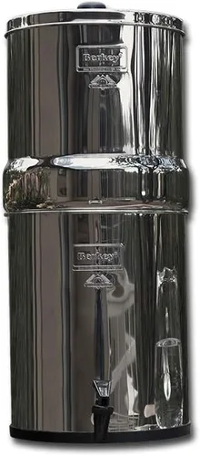 Filtro de agua Berkey alimentado por gravedad para viajes con 2 elementos Berkey negros – Disfruta de agua potable mientras acampas, usas una RV,