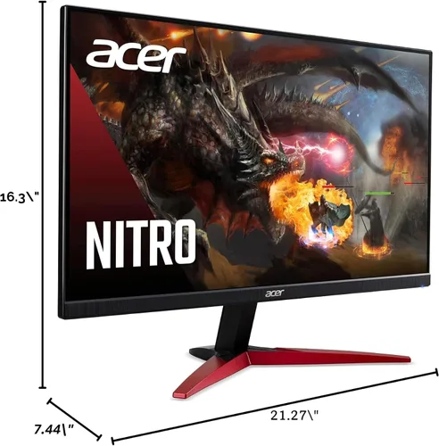 Miniatura 11 de Acer Nitro KG241Y Sbiip Monitor VA Full HD, 1920 x 1080, 23.8 pulgadas, AMD FreeSync prémium, frecuencia de actualización 165 Hz, 1 ms (VRB)