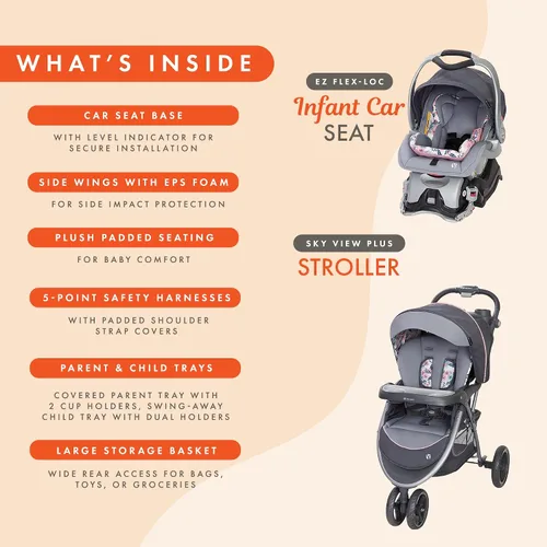 Miniatura 5 de Baby Trend Skyview Plus - Sistema de viaje para bebé color Bluebell