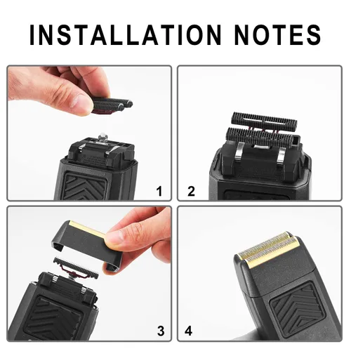 Miniatura 4 de Hoja de repuesto profesional de la serie 5 Star Finale Shaver y barra de corte compatible con wahl Shaver Foil 7043 para afeitadora Wahl Lámina