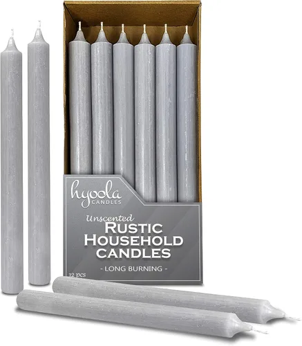 Miniatura 13 de Hyoola Velas de cena de 10 pulgadas – Paquete de 12 – Palitos de vela altos sin perfume rústico de larga duración Sahara