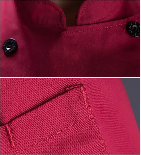 Miniatura 4 de Chaqueta de chef clásica de manga 34 con doble botonadura para mujer