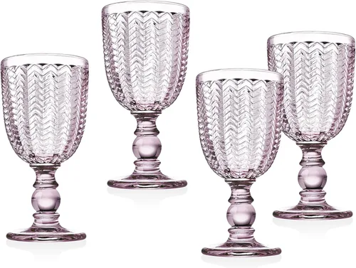 Miniatura 3 de Godinger Copa de vino tinto, copa de vino, copa de tallo, copa de copa de copa de copa – rosa – 10 onzas, juego de 4